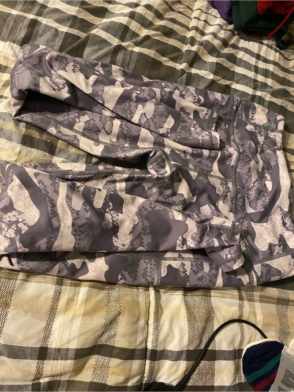 Reebok Light Gray Camo Leggings